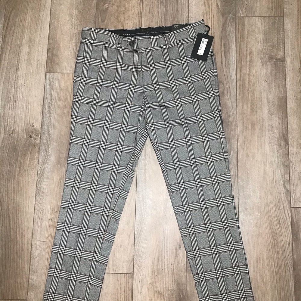 NWT ASOS Plaid pants 32x32